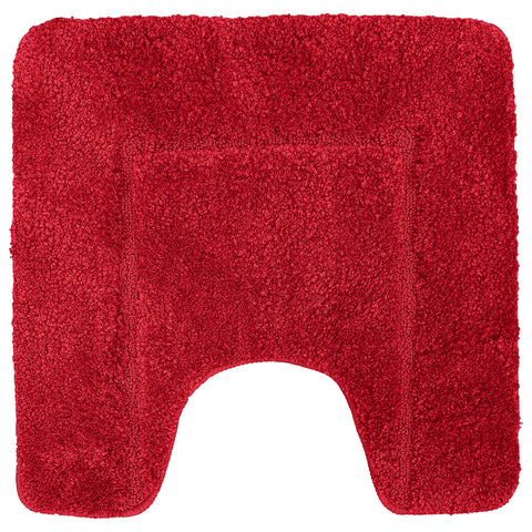 Velosso Mayfair Soft Touch Deep Pile Plain Red Pedestal Mat