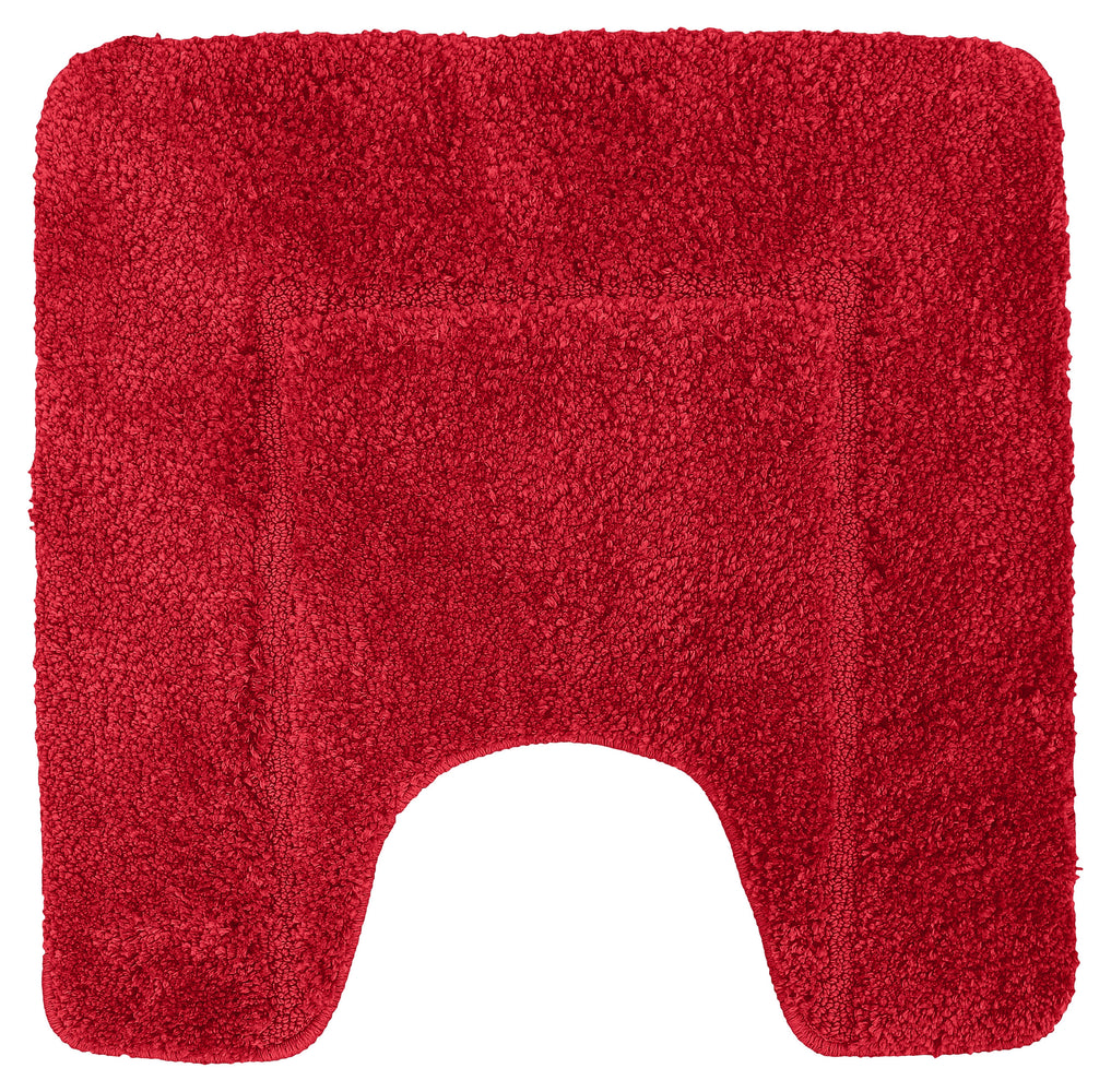 Velosso Mayfair Soft Touch Deep Pile Plain Red Pedestal Mat