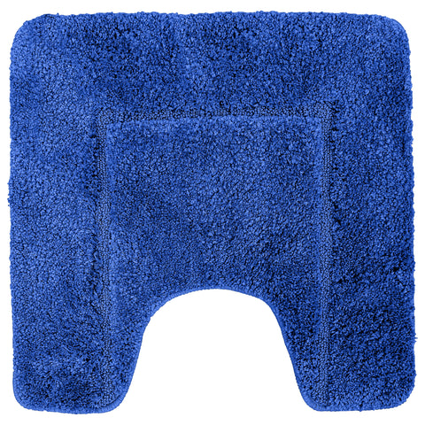 Velosso Mayfair Soft Touch Deep Pile Plain Royal Blue Pedestal Mat