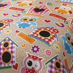 Velosso Childrens Multi Owl Duvet Cover & Pillowcase Set