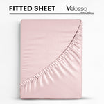 Velosso Super Soft Plain Blush Pink Microfibre Fitted Sheet