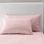 Velosso Super Soft 2 Pack Plain Pink Microfibre Pillowcases