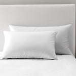 Velosso Super Soft 2 Pack Plain White Microfibre Pillowcases