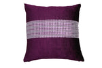 Velosso Chenille Diamante Studded Ritz 43cm x 43cm Cushion Cover - Aubergine