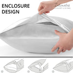 Intimates 2 Pack White Sensual Satin Pillowcases