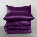 Intimates 2 Pack Purple Sensual Satin Pillowcases