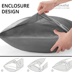 Intimates 2 Pack Silver Sensual Satin Pillowcases