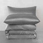 Intimates 2 Pack Silver Sensual Satin Pillowcases
