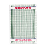 Shaws Large Woven Green Checked Tea Towel