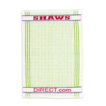 Shaws Large Woven Lime Checked Tea Towel