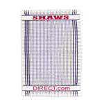 Shaws Large Woven Assorted Colour Checked Tea Towels (Pack of 12)