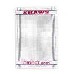 Shaws Large Woven Grey Checked Tea Towel