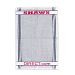 Shaws Large Woven Assorted Colour Checked Tea Towels (Pack of 12)