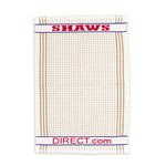 Shaws Large Woven Natural Checked Tea Towel