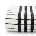 Shaws Large Woven Black Checked Tea Towel