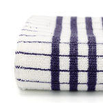 Shaws Large Woven Purple Checked Tea Towel