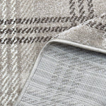 Home Republic Tartan Check Beige Floor Rug