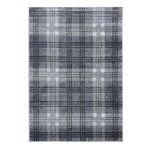 Home Republic Tartan Check Charcoal Floor Rug