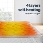 Velosso Self Heating Thermal Luxury Pressure Relieving Mattress Topper