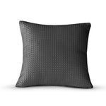 Velosso Luxury Waffle Jacquard 43cm x 43cm Cushion Cover - Charcoal