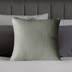 Velosso Luxury Waffle Jacquard 43cm x 43cm Cushion Cover - Sage