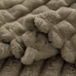 Velosso Super Chunky Waffle Plush Soft Blanket - Mink