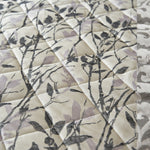 Velosso Luxury Wilder Lilac Jacquard Leaves Trail Quilted Bedspread Set