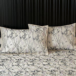 Velosso Luxury Wilder Lilac Jacquard Leaves Trail Quilted Bedspread Set