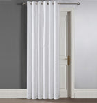 Velosso Winchester Quilted Pinsonic Blackout Door Curtain Panel - White