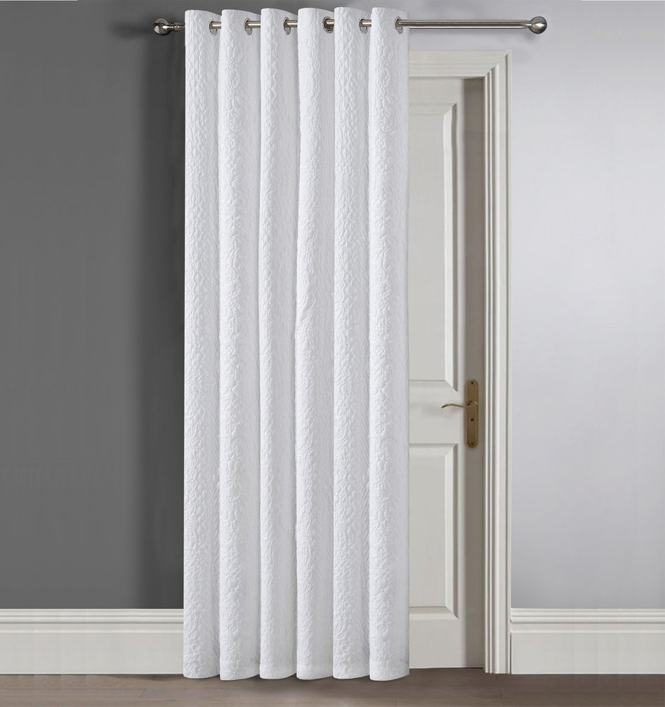 Velosso Winchester Quilted Pinsonic Blackout Curtains - Grey