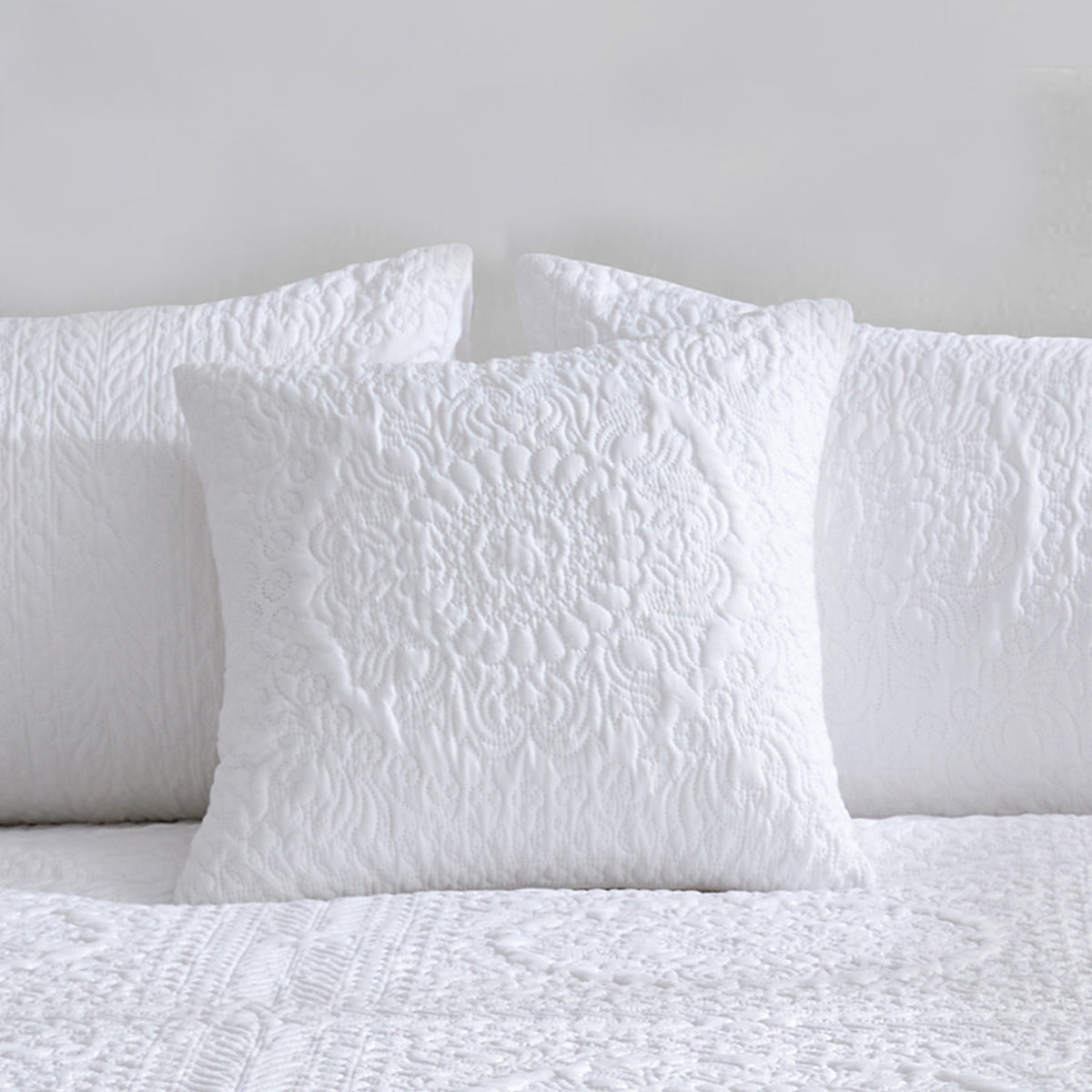 Intimates Boston Quilted Velvet Cushion Cover | Linens Online