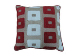 Intimates Glitter Square Red Cushion Cover