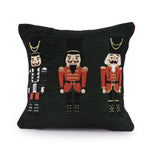 Velosso Nutcracker Christmas Festive Chenille Filled Cushion