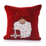 Velosso Gonks Christmas Festive Red Chenille Filled Cushion