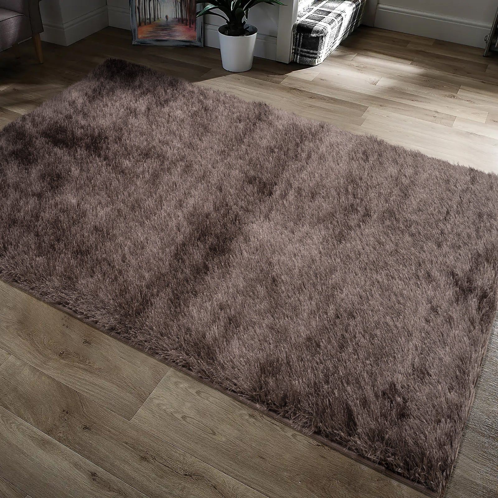 Chocolate Rug Home Republic Chocolate Brown Shaggy Rug | Linens Online