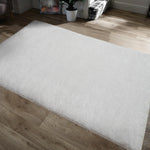 Home Republic Majestic White Shaggy Floor Rug