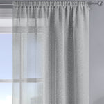Velosso Alessandria Sparkle Silver Slot Top Voile Panel