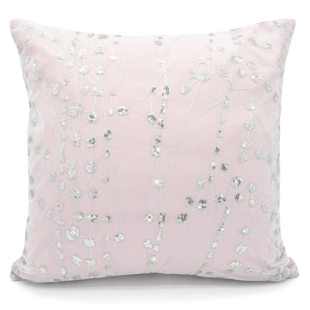Intimates Amara Crinkle Sequins Pink Cushion Cover