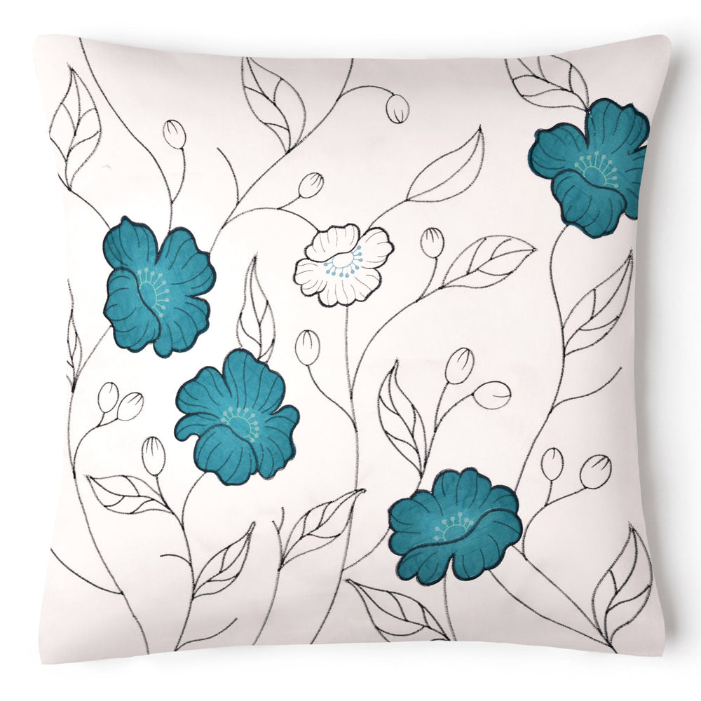 Intimates Arial Blue Floral Cushion Cover