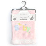 My Little World Baby Embroidered Shawl Pink