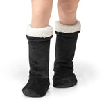 Velosso Black Oversized Slipper Socks