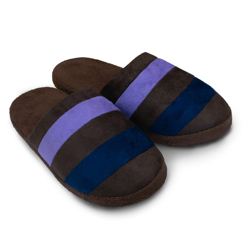 Velosso Brown Striped Slippers