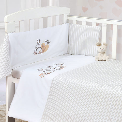 Bunny Stripes 2-Piece Nursery Bedding Bale Set