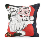 Velosso Santa Wishes Christmas Festive Chenille Filled Cushion