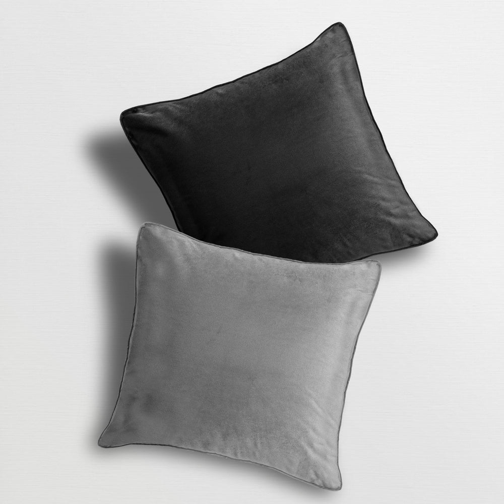 Velosso Luna Velvet Black / Silver Cushion Cover