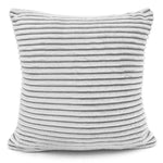 Velosso Corduroy Plush Printed Charcoal Cushion Cover