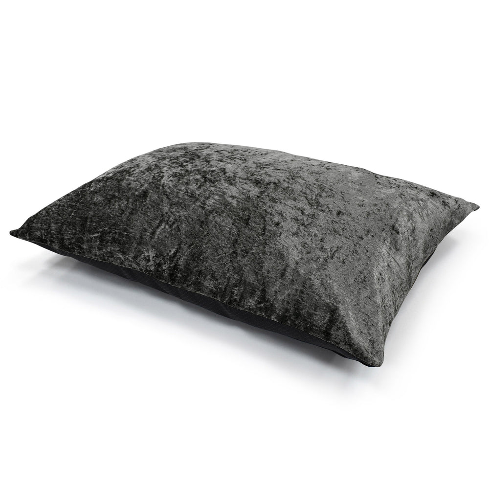 Velosso Charcoal Crushed Velvet Floor Cushion