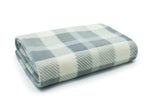 Velosso Check Polar Fleece Blanket Grey