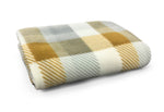 Velosso Check Polar Fleece Blanket Ochre