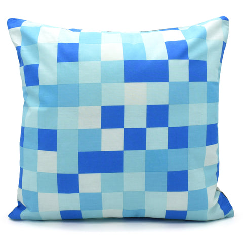 Velosso Chequered Blue Cushion Cover